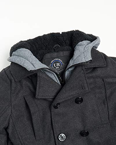 Urban Republic Boys' Hooded Peacoat Urban Republic Boys' Hooded Peacoat